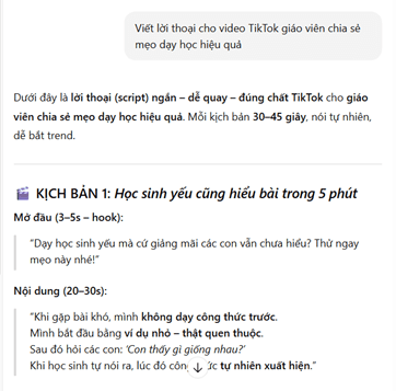 Bộ câu lệnh ChatGPT giúp giáo viên có thêm ý tưởng soạn bài siêu nhanh