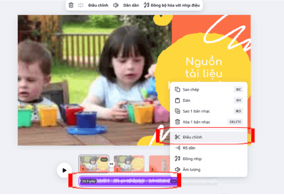 Bộ công cụ chỉnh sửa video trên Canva