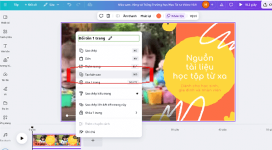 Bộ công cụ chỉnh sửa video trên Canva