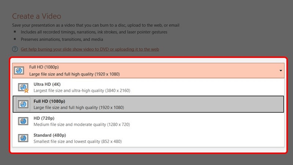Các cách xuất file Powerpoint sang video nhanh chóng