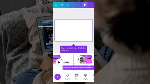 Cách chèn âm thanh vào bài giảng trên Canva