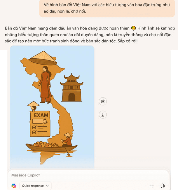 Cách tạo ảnh AI bằng tiếng việt trên Microsoft Copilot