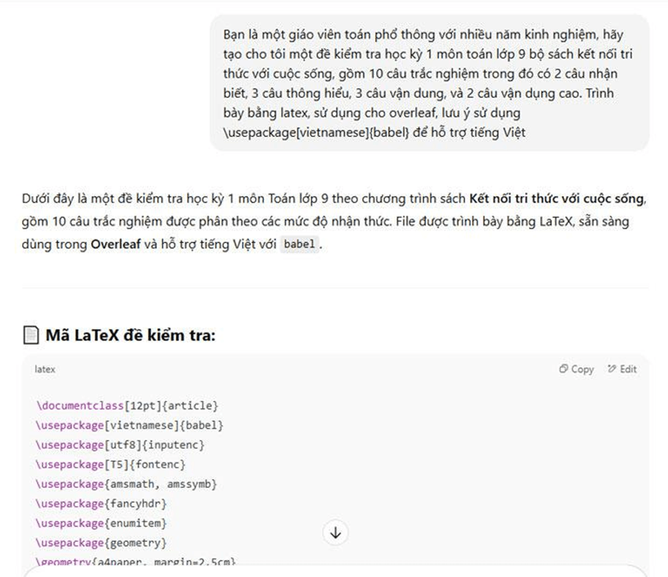 Cách tạo đề Toán, Lý, Hóa bằng LATEX