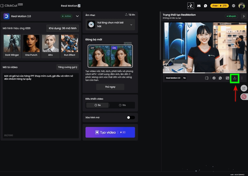 Hướng dẫn chuyển ảnh tĩnh thành video bằng Digen AI