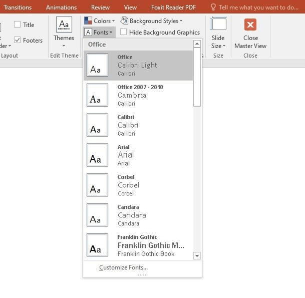Hướng dẫn đổi font chữ toàn bộ slide trong PowerPoint