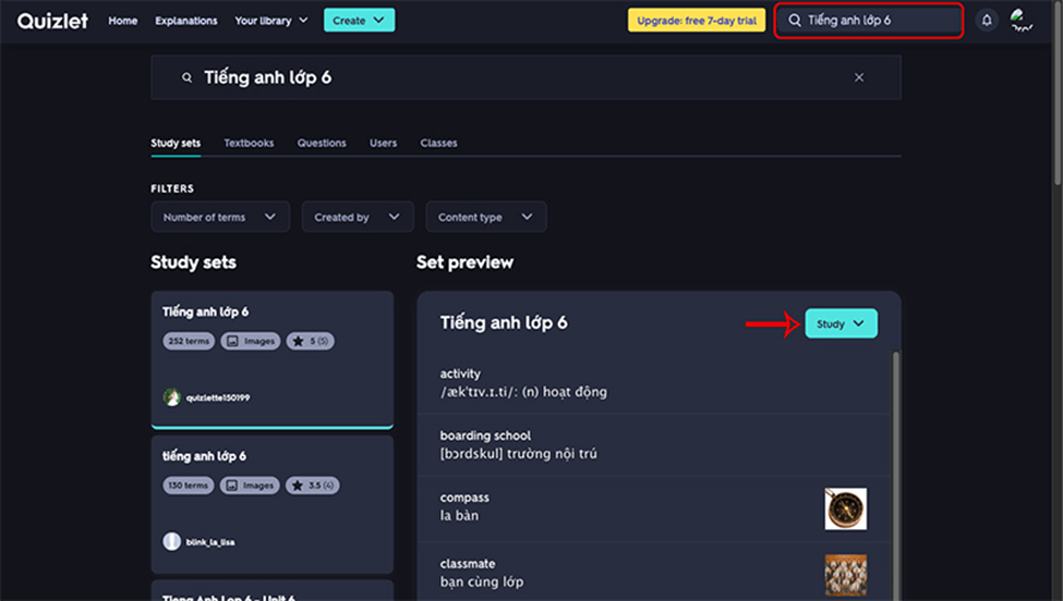 Hướng dẫn học từ vựng hiệu quả trên Quizlet