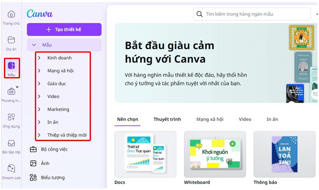Hướng dẫn sử dụng Canva Pro Education để thiết kế