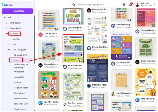Hướng dẫn sử dụng Canva Pro Education để thiết kế