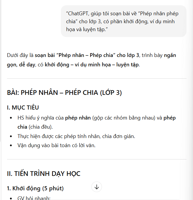 Hướng dẫn sử dụng ChatGPT để soạn giáo án môn Toán, Văn, Ngoại ngữ