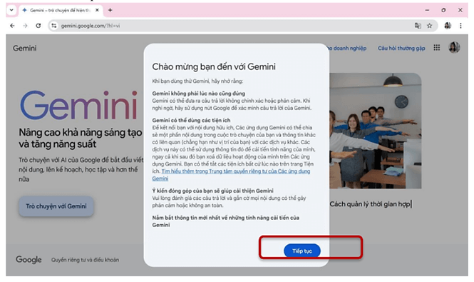 Hướng dẫn sử dụng gemini trong giảng dạy