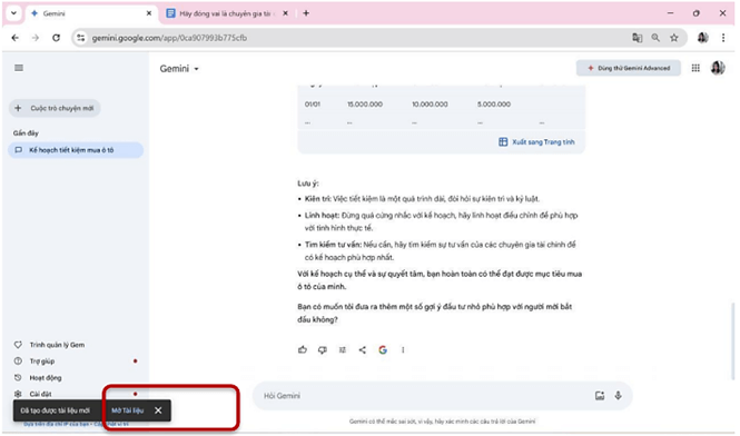 Hướng dẫn sử dụng gemini trong giảng dạy