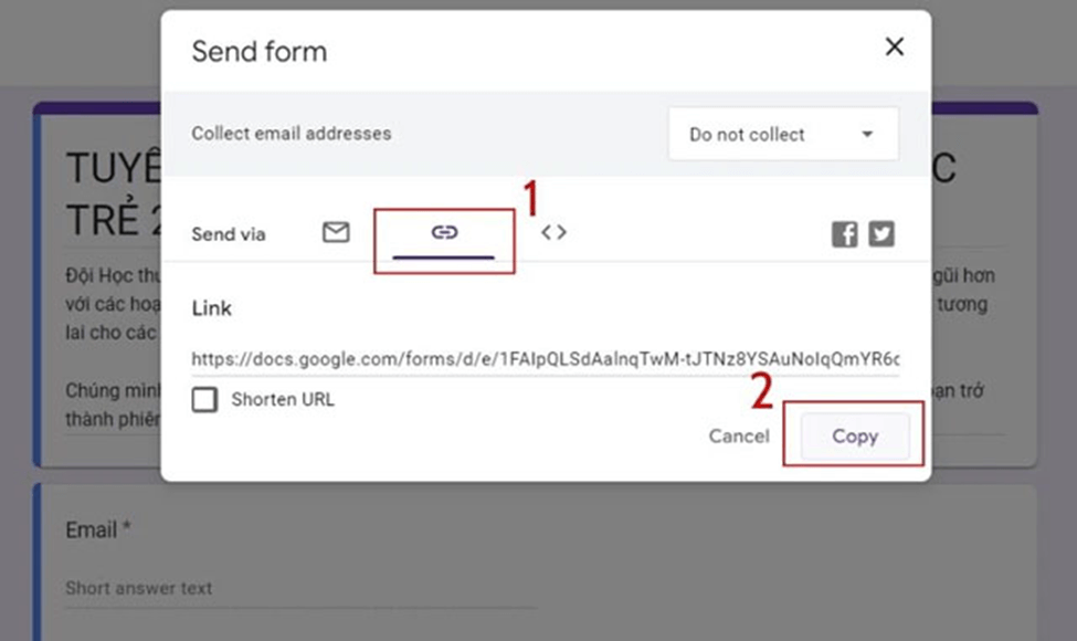 Hướng dẫn sử dụng Google Forms