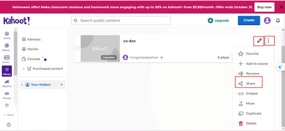 Hướng dẫn sử dụng Kahoot! tạo trò chơi trong giảng dạy