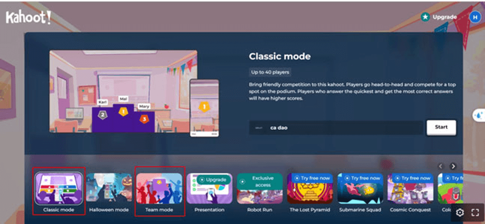 Hướng dẫn sử dụng Kahoot! tạo trò chơi trong giảng dạy