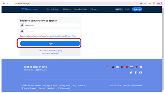 Hướng dẫn sử dụng TTS Free tạo văn bản thanh giọng nói