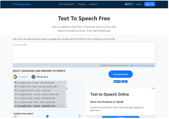 Hướng dẫn sử dụng TTS Free tạo văn bản thanh giọng nói