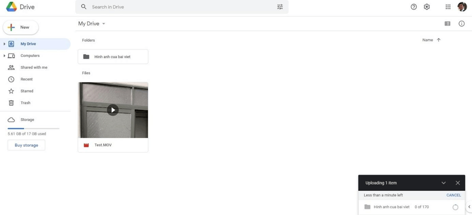 Hướng dẫn tải file Word, PDF lên Google Drive