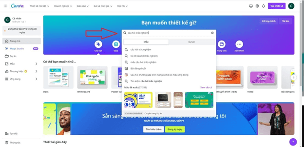 Hướng dẫn tạo câu hỏi trắc nghiệm trên Canva