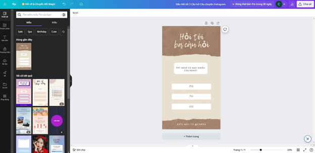 Hướng dẫn tạo câu hỏi trắc nghiệm trên Canva
