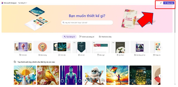 Hướng dẫn tạo hình ảnh bằng ứng dụng Microsoft Designer