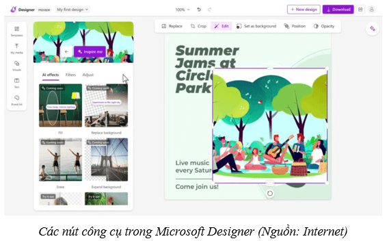 Hướng dẫn tạo hình ảnh bằng ứng dụng Microsoft Designer
