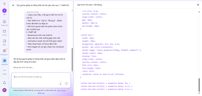 Hướng dẫn tạo trò chơi ghép từ Tiếng Việt trên Canva