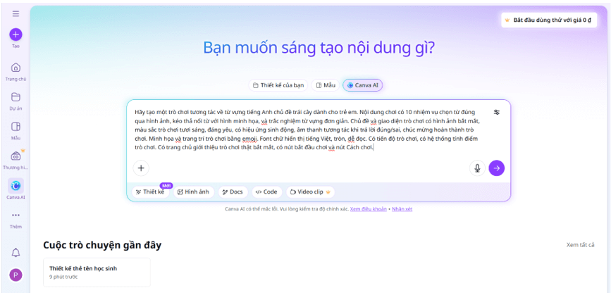 Hướng dẫn tạo trò chơi từ vựng tiếng Anh về trái cây trên Canva