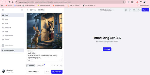 Hướng dẫn tạo video hội thoại giữa 2 nhân vật từ 1 bức ảnh