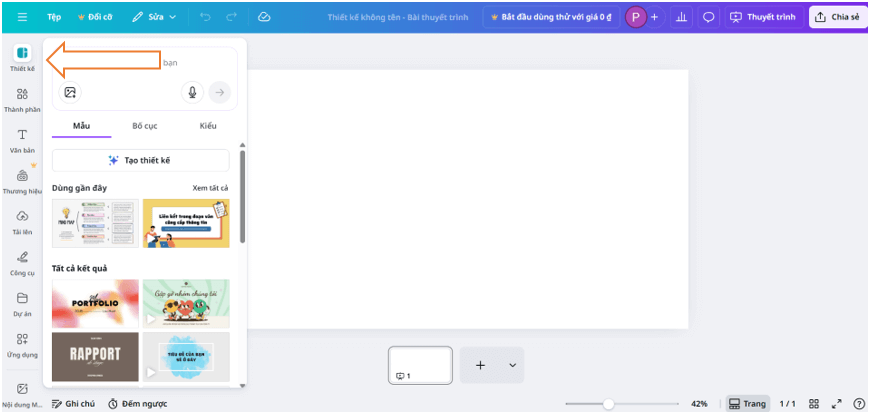Hướng dẫn thiết kế bài thuyết trình trên Canva