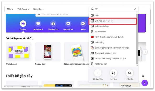 Hướng dẫn thiết kế thời khóa biểu trên Canva