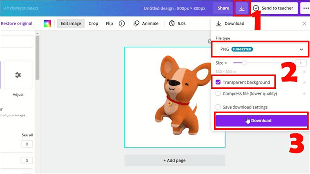 Hướng dẫn xóa nền ảnh trên Canva