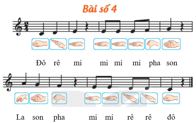 Đọc nhạc trang 50: Bài số 4