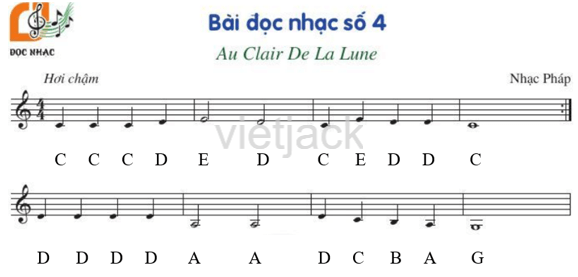 Bài đọc nhạc số 4