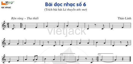 Bài đọc nhạc số 6