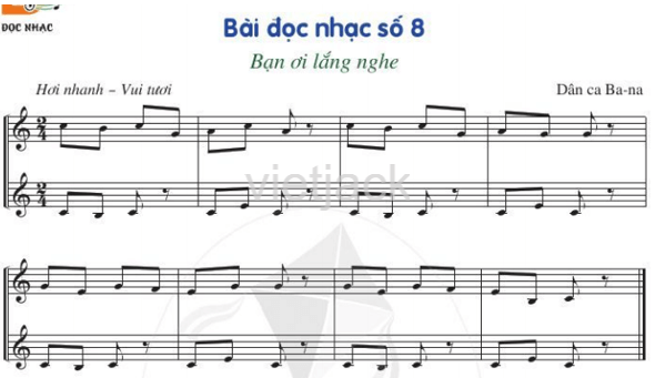 Bài đọc nhạc số 8