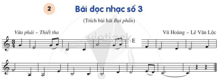 Luyện đọc quãng 3 Bài đọc nhạc số 3