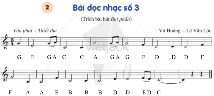 Luyện đọc quãng 3 Bài đọc nhạc số 3