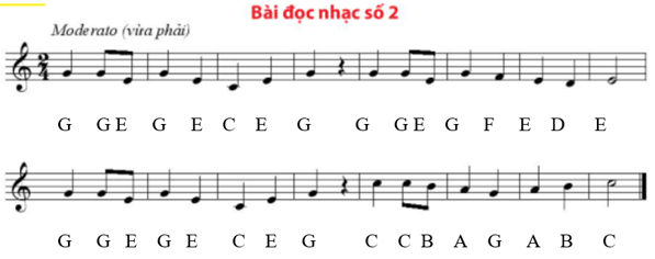 Bài đọc nhạc số 2