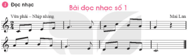 Bài đọc nhạc số 1