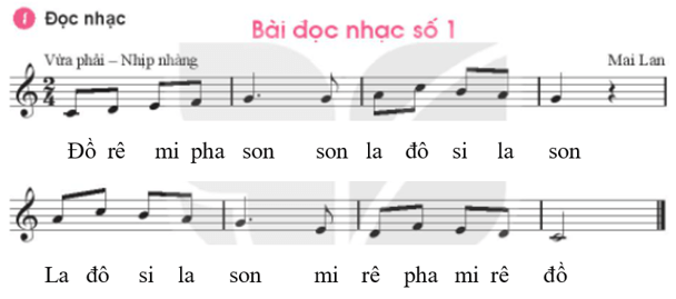 Bài đọc nhạc số 1