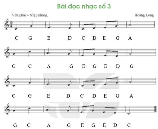 Bài đọc nhạc số 3