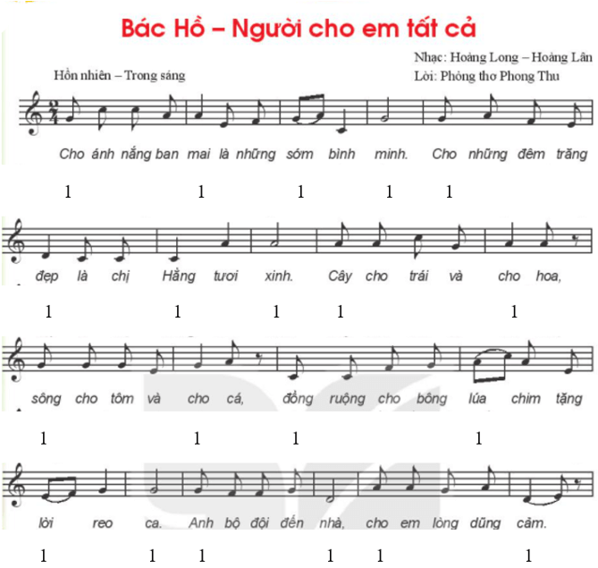 Hát: Bài hát Bác Hồ- Người cho em tất cả