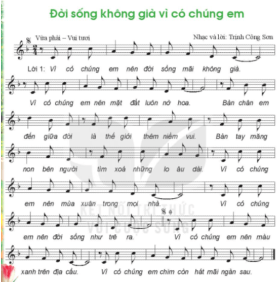 Hát: Bài hát Đời sống không già vì có chúng em