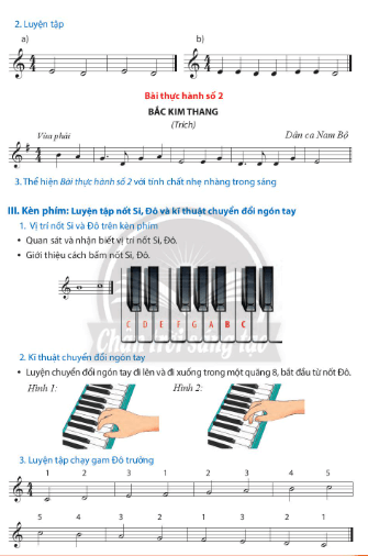 Bài thực hành số 2 trang 14, 15, 16 Âm nhạc lớp 7 Chân trời sáng tạo