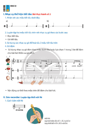 Bài thực hành số 2 trang 14, 15, 16 Âm nhạc lớp 7 Chân trời sáng tạo