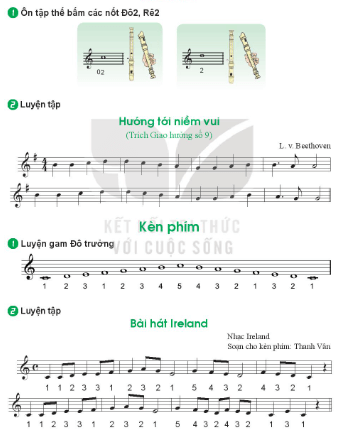 Recorder hoặc kèn phím trang 17 Âm nhạc lớp 7 | Giải Âm nhạc 7