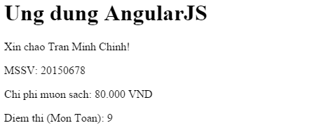 Ví dụ Expression trong AngularJS