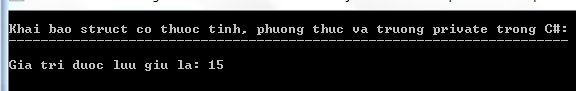 Khai báo struct trong C#