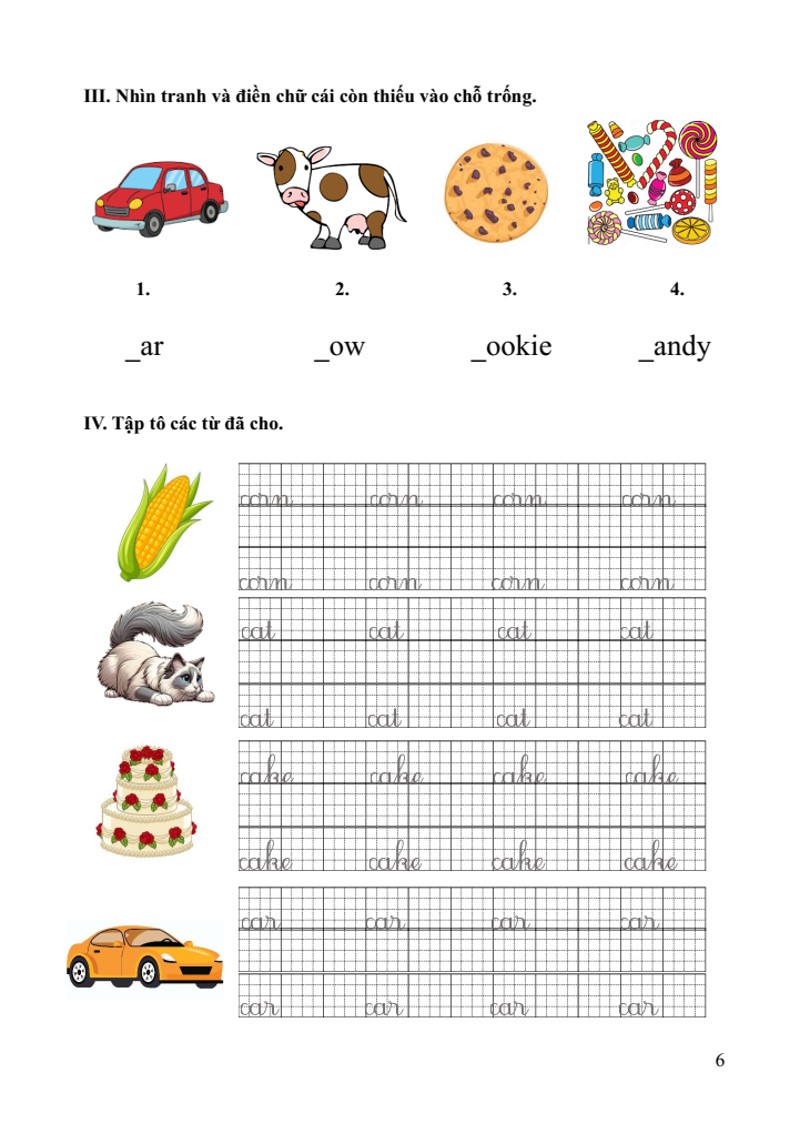 Bài tập cuối tuần Tiếng Anh lớp 1 Kết nối tri thức (có đáp án) | Đề kiểm tra cuối tuần Tiếng Anh lớp 1