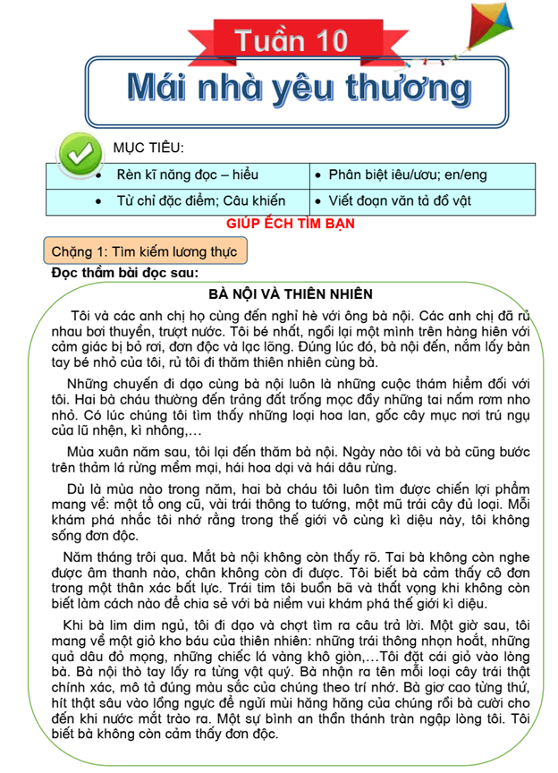 Bài tập cuối tuần Tiếng Việt lớp 3 Tuần 10 Kết nối tri thức (có đáp án) | Đề kiểm tra cuối tuần Tiếng Việt lớp 3